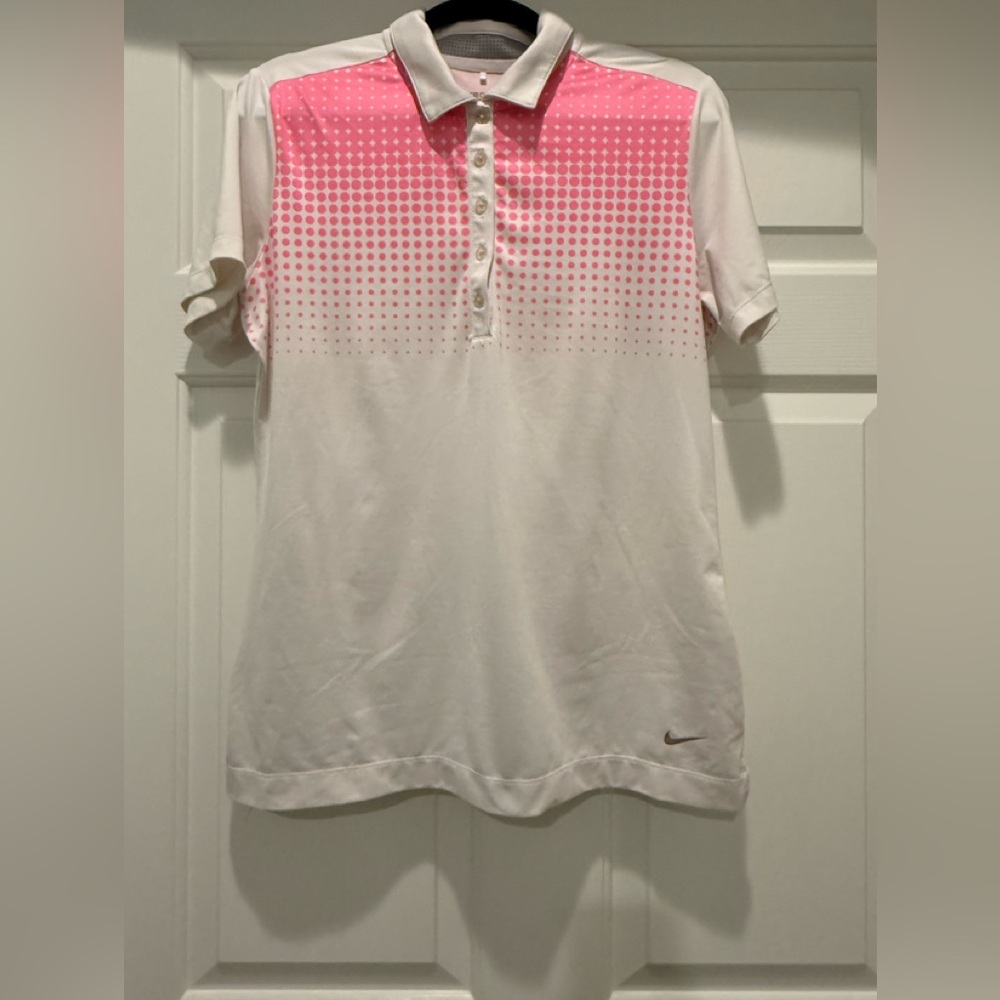 Nike Golf Pink Tour Dri-Fit Polo golf shirt